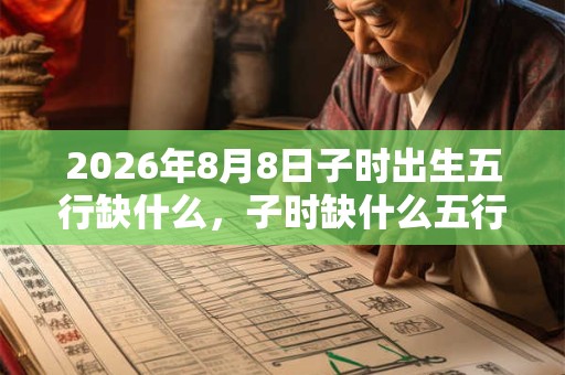 2026年8月8日子时出生五行缺什么,子时缺什么五行 2026年8月8日子时出生五行缺什么,子时缺什么五行