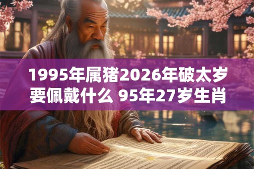 1995年属猪2026年破太岁要佩戴什么 95年27岁生肖猪犯太岁怎么化解