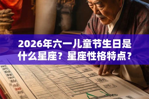 2026年六一儿童节生日是什么星座？星座性格特点？