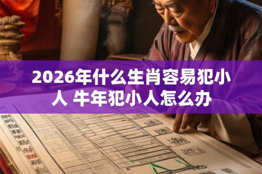 2026年什么生肖容易犯小人 牛年犯小人怎么办