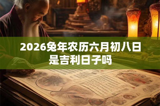 2026兔年农历六月初八日是吉利日子吗 2026兔年农历六月初八日是吉利日子吗
