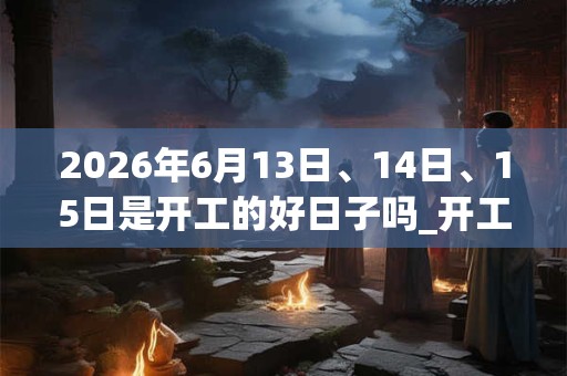 2026年6月13日、14日、15日是开工的好日子吗_开工可以吗 2026年6月13日、14日、15日是开工的好日子吗_开工可以吗