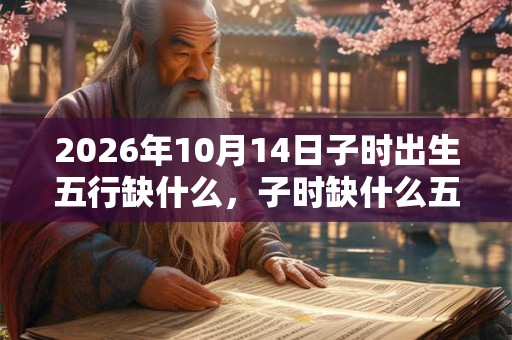 2026年10月14日子时出生五行缺什么,子时缺什么五行 2026年10月14日子时出生五行缺什么,子时缺什么五行