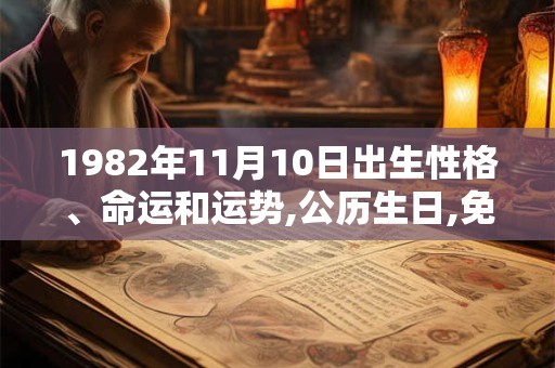 1982年11月10日出生性格、命运和运势,公历生日,免费算命 1982年11月10日出生性格、命运和运势,公历生日,免费算命