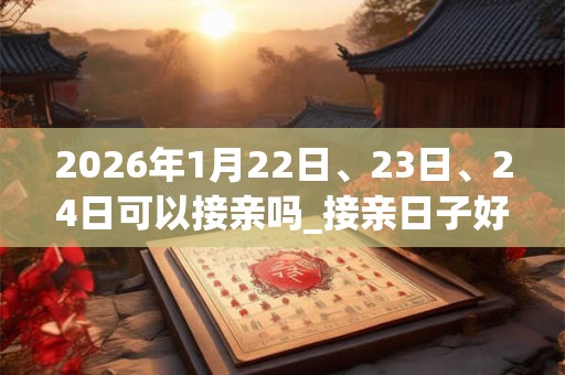 2026年1月22日、23日、24日可以接亲吗_接亲日子好吗 2026年1月22日、23日、24日可以接亲吗_接亲日子好吗