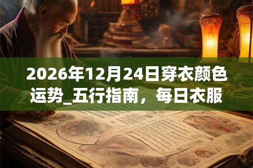 2026年12月24日穿衣颜色运势_五行指南，每日衣服颜色幸运色