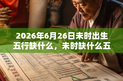 2026年6月26日未时出生五行缺什么,未时缺什么五行 2026年6月26日未时出生五行缺什么,未时缺什么五行