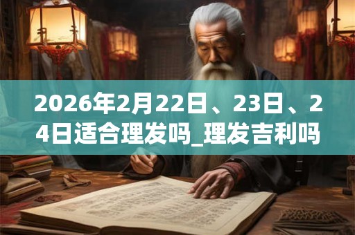 2026年2月22日、23日、24日适合理发吗_理发吉利吗 2026年2月22日、23日、24日适合理发吗_理发吉利吗