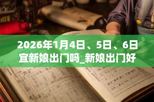 2026年1月4日、5日、6日宜新娘出门吗_新娘出门好不好 2026年1月4日、5日、6日宜新娘出门吗_新娘出门好不好