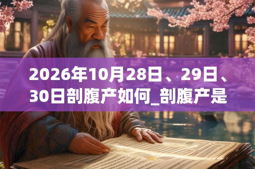 2026年10月28日、29日、30日剖腹产如何_剖腹产是吉日吗 2026年10月28日、29日、30日剖腹产如何_剖腹产是吉日吗