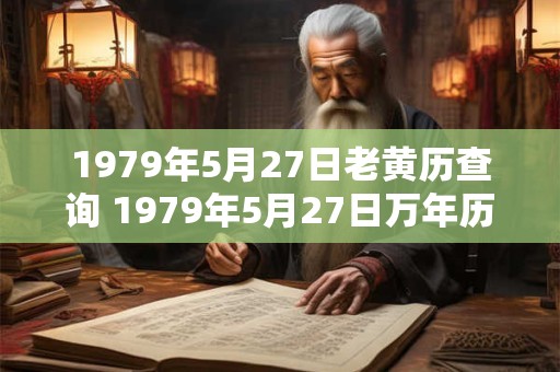 1979年5月27日老黄历查询 1979年5月27日万年历黄道吉日 1979年5月27日老黄历查询 1979年5月27日万年历黄道吉日