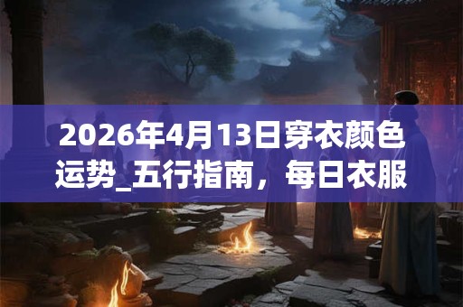 2026年4月13日穿衣颜色运势_五行指南,每日衣服颜色幸运色 2026年4月13日穿衣颜色运势_五行指南,每日衣服颜色幸运色