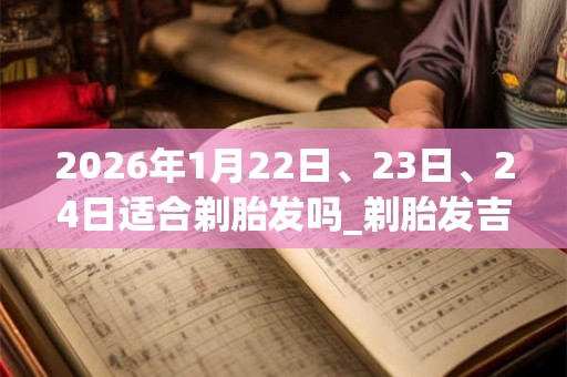 2026年1月22日、23日、24日适合剃胎发吗_剃胎发吉利吗