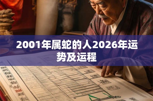 2001年属蛇的人2026年运势及运程