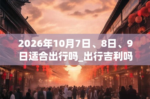 2026年10月7日、8日、9日适合出行吗_出行吉利吗 2026年10月7日、8日、9日适合出行吗_出行吉利吗