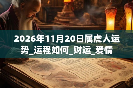 2026年11月20日属虎人运势_运程如何_财运_爱情