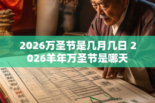 2026万圣节是几月几日 2026羊年万圣节是哪天 2026万圣节是几月几日 2026羊年万圣节是哪天