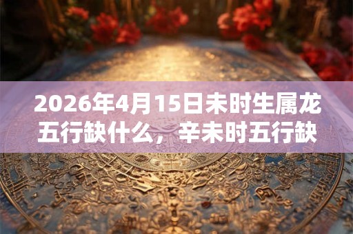 2026年4月15日未时生属龙五行缺什么，辛未时五行缺什么