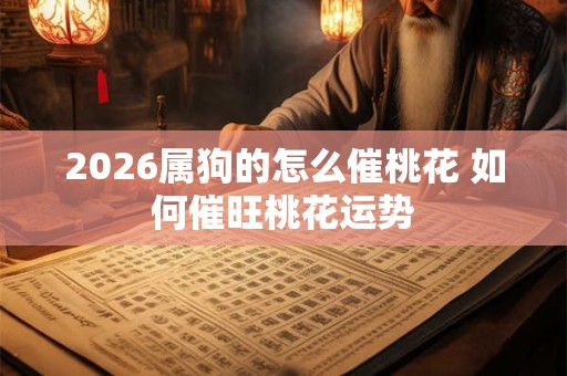 2026属狗的怎么催桃花 如何催旺桃花运势 2026属狗的怎么催桃花 如何催旺桃花运势