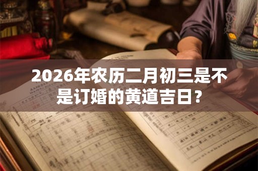 2026年农历二月初三是不是订婚的黄道吉日? 2026年农历二月初三是不是订婚的黄道吉日?