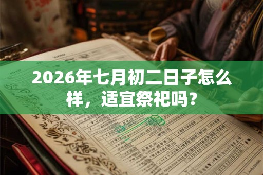 2026年七月初二日子怎么样，适宜祭祀吗？