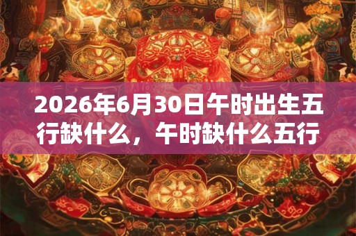 2026年6月30日午时出生五行缺什么,午时缺什么五行 2026年6月30日午时出生五行缺什么,午时缺什么五行