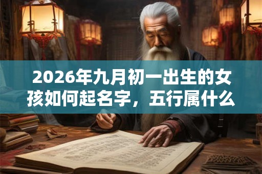 2026年九月初一出生的女孩如何起名字，五行属什么