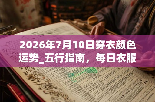 2026年7月10日穿衣颜色运势_五行指南，每日衣服颜色幸运色