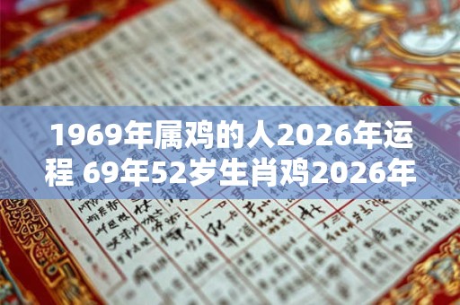 1969年属鸡的人2026年运程 69年52岁生肖鸡2026年运势 1969年属鸡的人2026年运程 69年52岁生肖鸡2026年运势