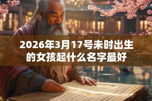2026年3月17号未时出生的女孩起什么名字最好 2026年3月17号未时出生的女孩起什么名字最好