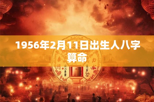1956年2月11日出生人八字算命