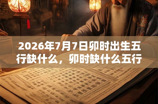 2026年7月7日卯时出生五行缺什么,卯时缺什么五行 2026年7月7日卯时出生五行缺什么,卯时缺什么五行