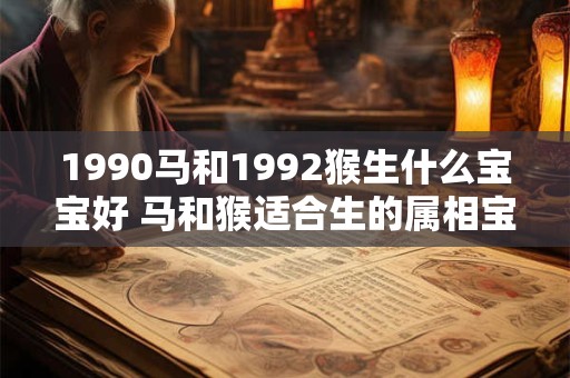 1990马和1992猴生什么宝宝好 马和猴适合生的属相宝宝 1990马和1992猴生什么宝宝好 马和猴适合生的属相宝宝