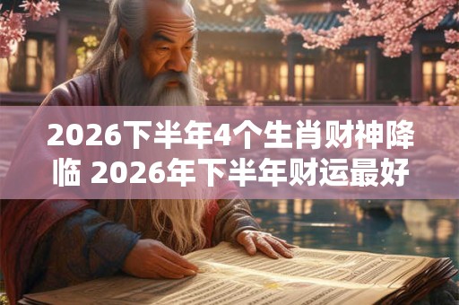 2026下半年4个生肖财神降临 2026年下半年财运最好的4个生肖 2026下半年4个生肖财神降临 2026年下半年财运最好的4个生肖