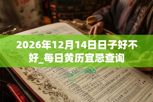 2026年12月14日日子好不好_每日黄历宜忌查询 2026年12月14日日子好不好_每日黄历宜忌查询