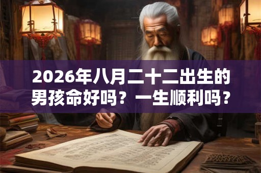 2026年八月二十二出生的男孩命好吗？一生顺利吗？