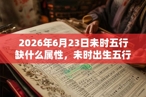 2026年6月23日未时五行缺什么属性,未时出生五行缺什么 2026年6月23日未时五行缺什么属性,未时出生五行缺什么