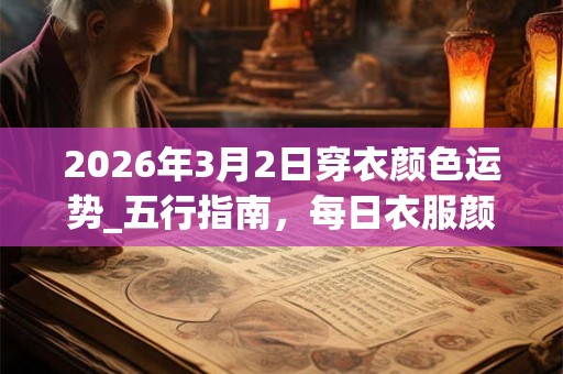 2026年3月2日穿衣颜色运势_五行指南，每日衣服颜色幸运色