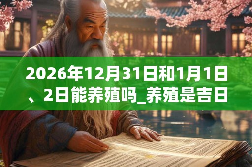 2026年12月31日和1月1日、2日能养殖吗_养殖是吉日吗 2026年12月31日和1月1日、2日能养殖吗_养殖是吉日吗