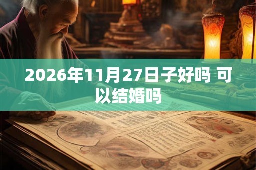 2026年11月27日子好吗 可以结婚吗 2026年11月27日子好吗 可以结婚吗