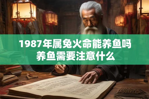 1987年属兔火命能养鱼吗 养鱼需要注意什么