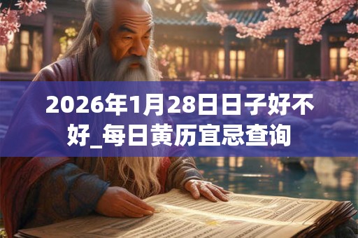 2026年1月28日日子好不好_每日黄历宜忌查询