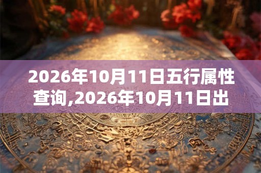 2026年10月11日五行属性查询,2026年10月11日出生五行属什么