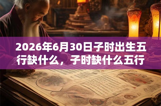 2026年6月30日子时出生五行缺什么,子时缺什么五行 2026年6月30日子时出生五行缺什么,子时缺什么五行