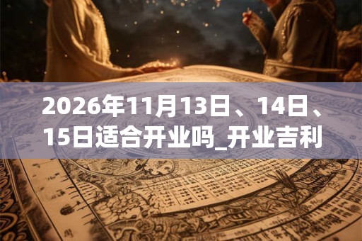 2026年11月13日、14日、15日适合开业吗_开业吉利吗 2026年11月13日、14日、15日适合开业吗_开业吉利吗