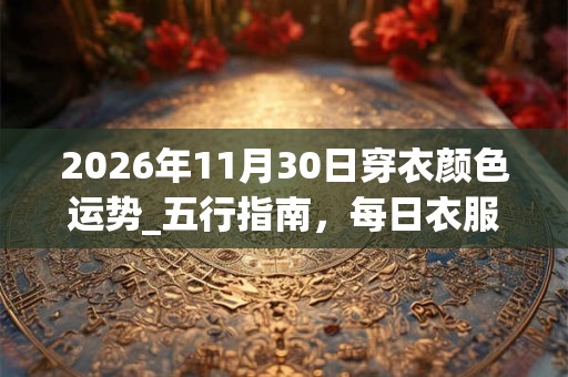 2026年11月30日穿衣颜色运势_五行指南，每日衣服颜色幸运色