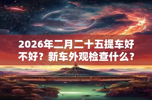 2026年二月二十五提车好不好？新车外观检查什么？