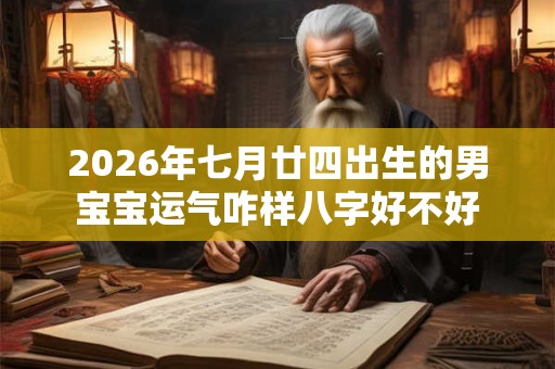 2026年七月廿四出生的男宝宝运气咋样八字好不好 2026年七月廿四出生的男宝宝运气咋样八字好不好