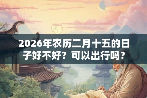 2026年农历二月十五的日子好不好？可以出行吗？