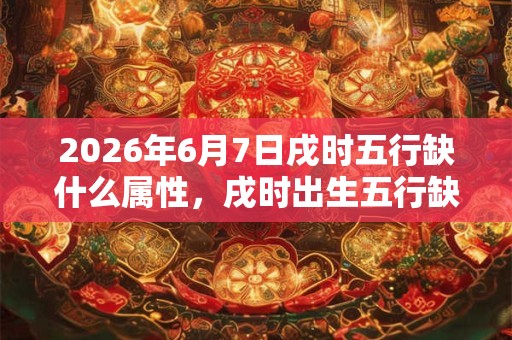 2026年6月7日戌时五行缺什么属性，戌时出生五行缺什么